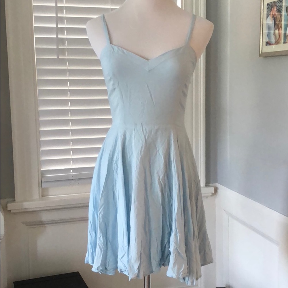 Light blue skater dress